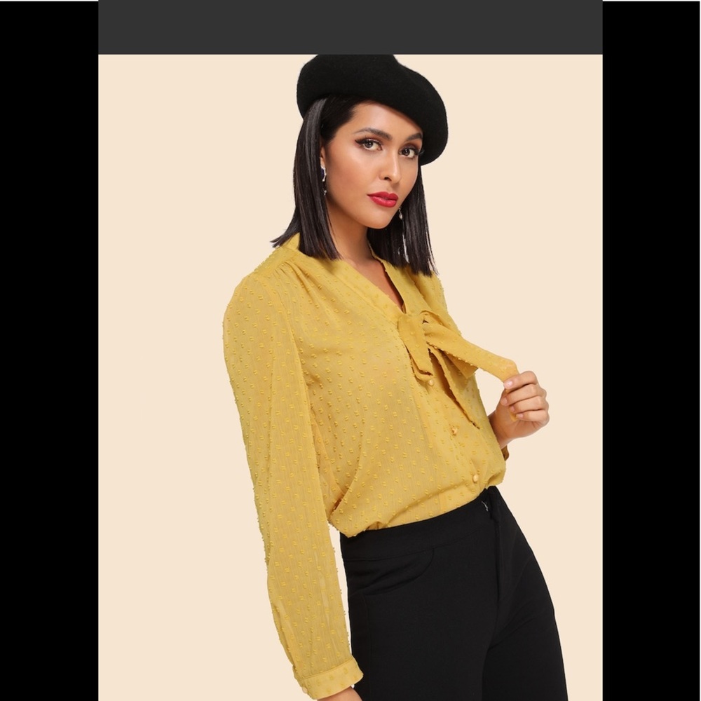 Mustard blouse